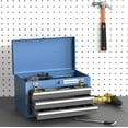 Portable Tool Box with 3 Drawers and Top Storage Tray,Tool Box