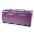 thumbnail image 5 of Warehouse of Tiffany  Ariel Dark Brown Faux-Leather Storage Bench Brown, 5 of 5