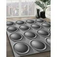 thumbnail image 2 of Ahgly Company Indoor Round Patterned Dark Gray Area Rugs, 5' Round, 2 of 6