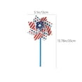 thumbnail image 3 of God Bless America Ornaments Independence Day 4th Of July Plastic Pinwheels Patriotic Wind Spinners Garden Decor Outdoor Yard Lawns Toy Red White Blue Windmill For Home Decorations Gifts, 3 of 7