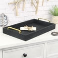 thumbnail image 7 of Canter Isle Linen Black Tray, 7 of 7