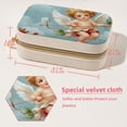 thumbnail image 5 of Cupid Velvet Portable Storage Box with Removable Compartment, Gift: Jewelry Stand, Display Case, Necklace Holder, 5 of 7