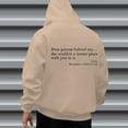 thumbnail image 6 of CONFREE Men's Hoodie Letter Prints Hoodies For Men Graphic Long Sleeve Casual Pullover Hooded Sweatshirts With Pockets, 6 of 8