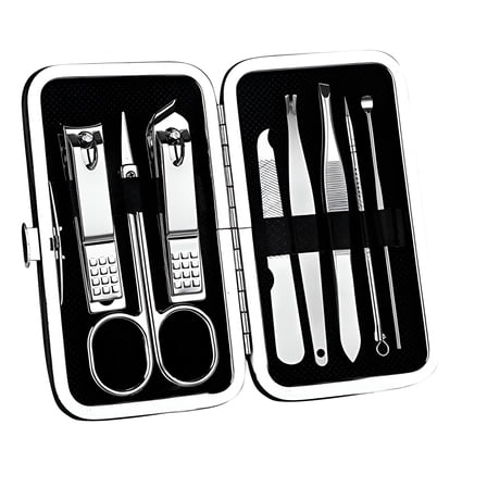 FACEGA 8 pieces Manicure set for nail scissors Clipper Pedicure and manicure kit - Best Gift