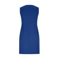 thumbnail image 5 of QUNYINEY Blue Cocktail Dresses for Women Wedding Guest Sleeveless Wedding Guest Party Midi Bodycon Dresses Formal Slim Fit V Neck Elegant Prom Dresses, 5 of 9