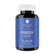 Fisetin Supplement - 30 Vegan Capsules, Senolytic Supplements 500MG per Serving - Made & 3rd Party Tested in USA - Senolytic Activator, Plant Polyphenol Similar to Apigenin, Luteolin, Quercetin