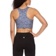 thumbnail image 2 of Reebok Women's Renew Longlined Printed Sports Bra with Removable Cups, 2 of 4