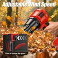 thumbnail image 4 of 2025 Upgraded Cordless Leaf Blower with Extended Nozzle, 600000RPM Turbo  Blower, Electric Small Blower with 2x4.0Ah Batteries, Lightweight Handheld Leaf Blower for , Leaves, Snow, Car Cleaning, 4 of 6