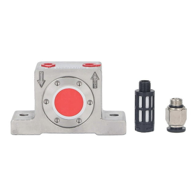 G1/8in Pneumatic Turbine Vibrator Stainless Steel Low Noise Industrial Vibrator for Compaction Dehydration