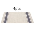 thumbnail image 1 of 4PCS 30 * 45cm Élégant PVC Rayé Carré Résistant à la Chaleur Mat Porte-Pot (Bande Bleue), 1 of 9