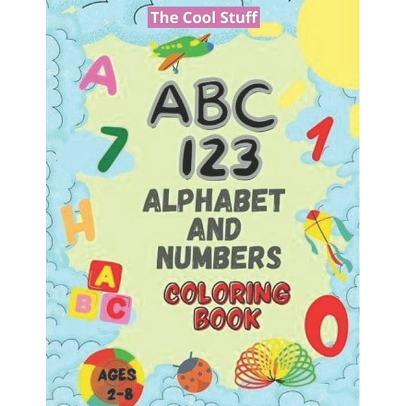 ABC - 123 Alphabet and Numbers Coloring Book, (Paperback)
