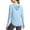 Light Blue, variant on AherBiu Sunproof Hoodie for Women Pullover Tops Lightweight Quick-Dry Long Sleeve Summer Casual Workout Shirts