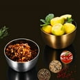 thumbnail image 3 of LANGERIY 4 pcs Multipurpose Bowl Stainless Steel Steak Sauce Bowl Vegetable Fruit Salad Container, 3 of 6