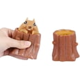 thumbnail image 1 of Juguetes para niños con taza de ardilla exprimidora, tocones de árboles de descompresión malvados, juguetes antiestrés de goma, Telesco en miniatura lindo, 1 of 4
