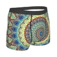 thumbnail image 3 of Kll Round Mandala1 Men'S Cotton Boxer Briefs Underwear-X-Large, 3 of 9