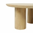 thumbnail image 5 of Modern Mango Wood Coffee Table for Home Decor - Decorative Accent Table for Living Room Furniture and Office Spaces - Coffee Table for Outdoor Covered Patio or Sitting Area - 14", Brown, 5 of 10