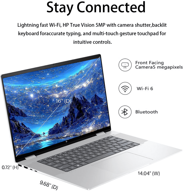 HP ENVY X360 Convertible 2-in-1 laptop, 16