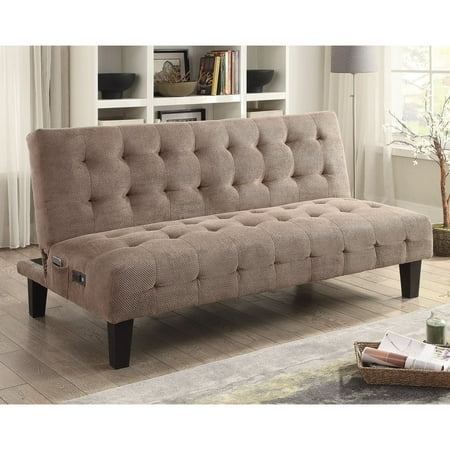 Coaster Sofa Bed Taupe Textured Chenille