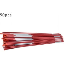OTTULUR 50-Pack 48 Inch Driveway Markers Pole Red Reflective Markers Snow Stakes