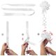 thumbnail image 2 of Paquete blanco de 50 lazos automáticos para bodas, fiestas, decoración de automóviles, hogar, floristería, regalos, 2 of 5