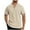 Beige, variant on Fnooota Mens Polo Shirts 2025, Casual Basic Collared Summer Short Sleeve Shirts White Size XL