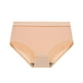thumbnail image 3 of vigerkar Womens Seamless Underwear Breathable No Show Panties Low Rise Comfy Undies Invisible Hipster Briefs Soft Stretch Panty Beige, XL, 3 of 4