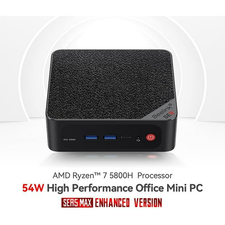 Beelink SER5 MAX Ryzen 7 Mini PC, 16GB RAM, 500GB SSD, WiFi6, BT5
