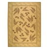 SAFAVIEH Courtyard Euler Traditional Floral Indoor/Outdoor Area Rug, 6'7" x 9'6", Natural/Brown