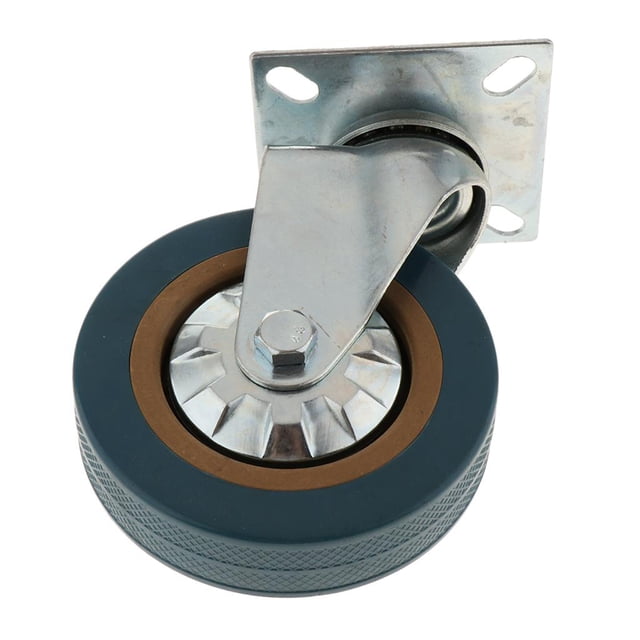 Rueda Giratoria de 4 Pulgadas Para Muebles de Goma Gris Sunnimix Ruedas de alta resistencia