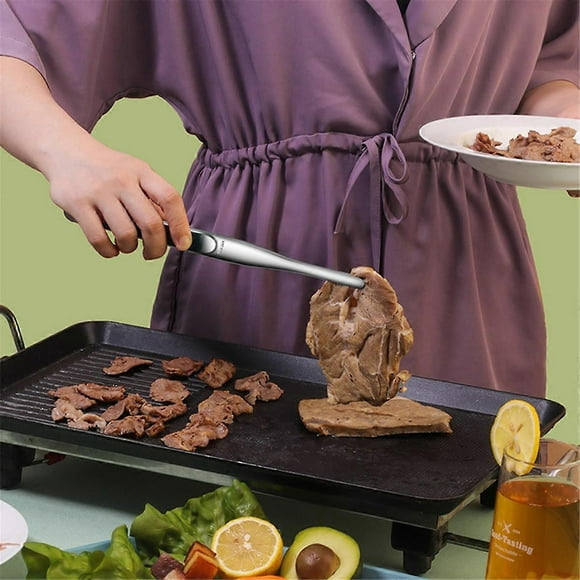 Pancake Grill Shovel Clip Barbecue Tongs Fried Fish Shovel Clip Black