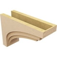 thumbnail image 5 of 9"W x 27"D x 18"H Classic Rockford Rough Cedar Woodgrain TimberThane Corbel, Primed Tan, 5 of 6