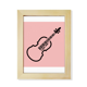 thumbnail image 1 of Instrumento, violín, violín Escritorio de madera Arte Pintura 7x9 pies Marco de foto, 1 of 4