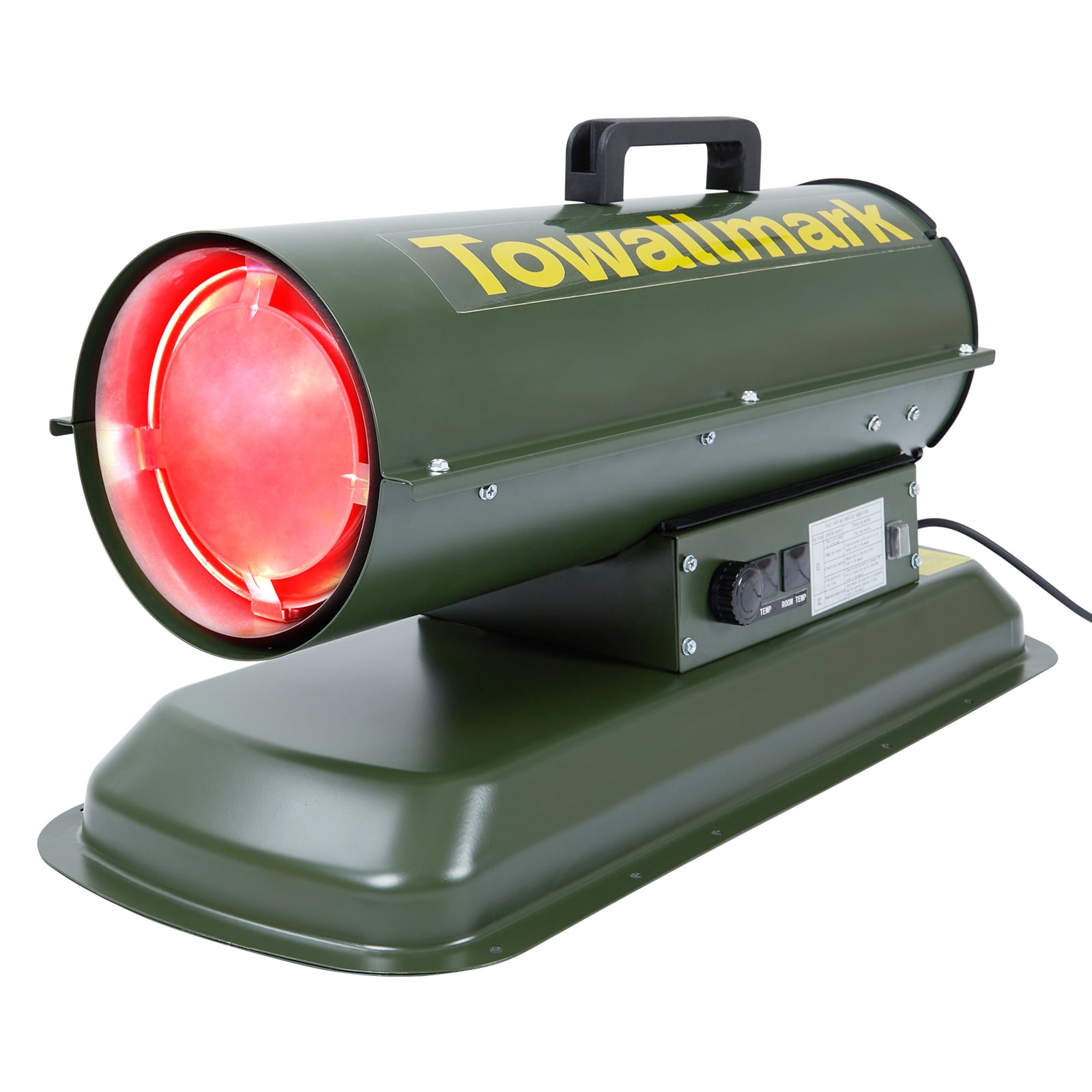 75,000 BTU Forced Air Diesel Heater u0026 Kerosene Heater, Torpedo Space Heater  with Thermostat Temperature Control, Portable for Outside, Jobsite, Garage  and Construction Sites - Walmart.com