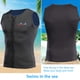 thumbnail image 4 of Eigraketly Traje de baño para hombre, deportes acuáticos, transpirable, respetuoso con la piel, traje de buceo de 2mm, camiseta sin mangas, Deportes acuáticos Negro SG, 4 of 6