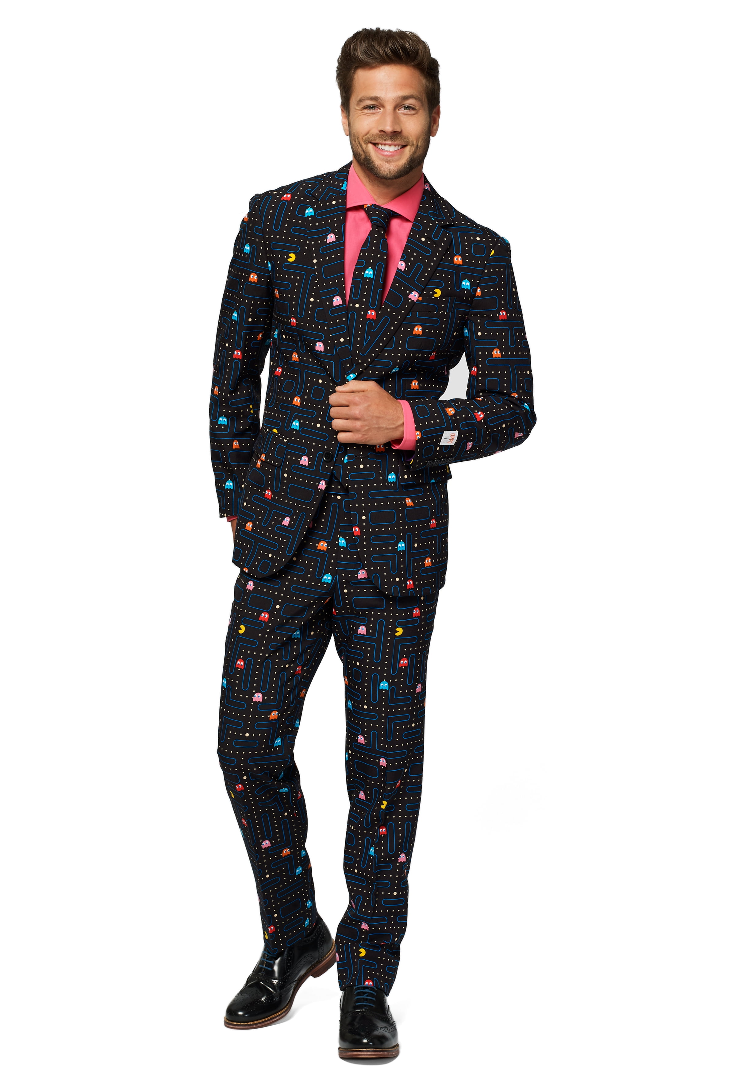 Video Game Arcade Suit!! Oppo Suits Pac-Man Full Suit Jacket Blazer Pants Tie 