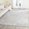 thumbnail image 2 of Safavieh Bella Collection BEL131B Handmade Grey and Ivory Premium Wool Area Rug (6' x 9'), 2 of 3