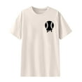 thumbnail image 4 of Spring Tops for Women Plus Size Tops Womens Oversize T Shirts for Women Slogan Graphic Drop Shoulder Short Sleeve Tops Summer Loose Pullover Tees Gifts for Women, 4 of 6