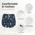 thumbnail image 4 of Bixox Women's Vintage Marine pattern 2 in 1 Running Shorts - Lightweight Athletic Workout Gym Yoga Shorts Liner with Pockets - Large, 4 of 7