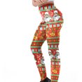 thumbnail image 2 of Lolmot Women's Ugly Christmas Leggings Xmas High Waisted Stretchy Holiday Santa Claus Print Workout Ankle Length Yoga Pants Tights Leggings, 2 of 5