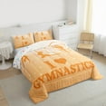 thumbnail image 3 of Castle Fairy Teens Gymnastics Girl 2pcs Bedding Comforter Set,Sparkling Sequin Twin Comforter Sets,Dance Theme Breathable Bedding Set,Luxury Bedroom Decor, 3 of 8