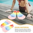 thumbnail image 2 of WASHWEPE 1 Pair Silicone Lightweight Diving Flippers For Comfortable Swimming Snorkeling For Training Macaron Color Xxs, 2 of 8