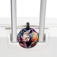 thumbnail image 3 of Rhinoceros 2Pcs PU Leather Round Luggage Tags with Privacy Cover and Name ID Tag for Suitcase, Handbags, Backpacks, School Bags, 3 of 6