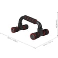 thumbnail image 3 of Set de 2 Push up Stands Soporte Antideslizante para flexiones Abdomen, Brazos, Pecho Gym Cardio Beat Rojo, 3 of 4