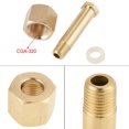 thumbnail image 2 of CO2 Regulator Nut, 15MPa Gold Inlet Nut And Nipple, Brass Durable For Fasten Valve Replacing Old Part, 2 of 8