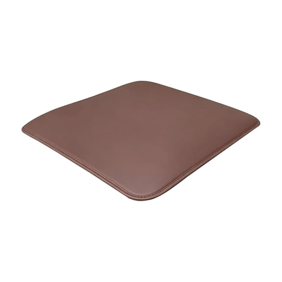 Waterproof Faux Leather Office Chair Cushion, Comfortable Seat Pad for Barber, Boss, Gaming Chairs & Sofas, Thick Quilted, Non-Slip Design for All-Day Comfort, 40cm x 40cm Coffee A