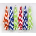 thumbnail image 2 of Freshee Cabana Stripe Beach Towel, Orange - Featuring Intellifresh Antimicrobial Technology, 2 of 7