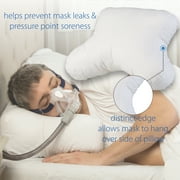 المنتجات الأساسية وسادة Cpap ذات الحافة المزدوجة ، وسادة الراحة المحاطة لتقليل تسرب القناع ، وجع نقطة الضغط - 4 لوفت