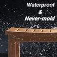 thumbnail image 4 of GONICHA Shower Bench with Storage Shelf, Waterproof & Non-Slip Design Shower Stool for Bathroom, Living Room,Teak Color, 4 of 9