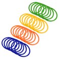 thumbnail image 1 of Unique Bargains 8.5cm Plastic Carnival Ringtoss Rings Game Hoop 24 Pack (Blue, Green, Orange, Yellow), 1 of 5