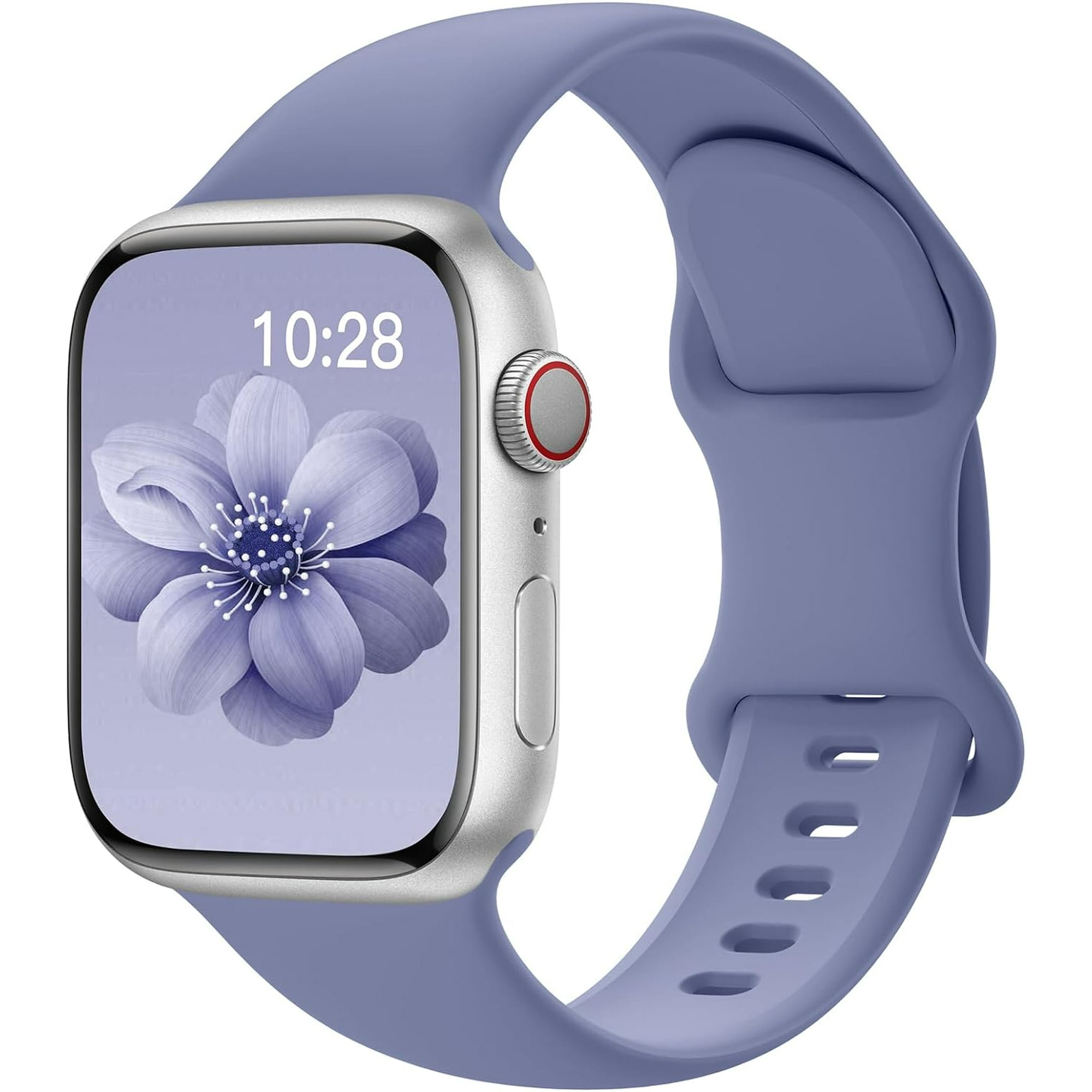 Sport Silicone Band Compatible with Apple Watch Bands 40mm 38mm 41mm 44mm 45mm 42mm 49mm Women Men,Soft Wristband Waterproof Replacement Sport Strap for iWatch Bands Series 9 8 7 6 5 4 3 2 1 SE Ultra